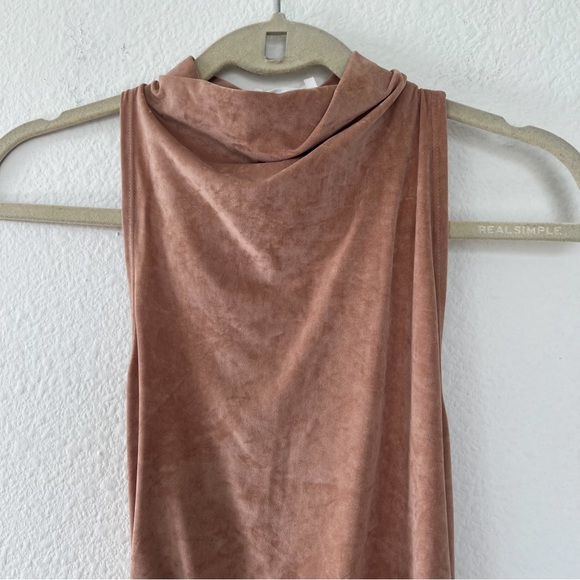 ALC Inez Faux Suede Midi Dress - Picture 2 of 8